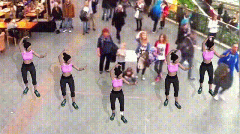 AI素材互动-广场舞